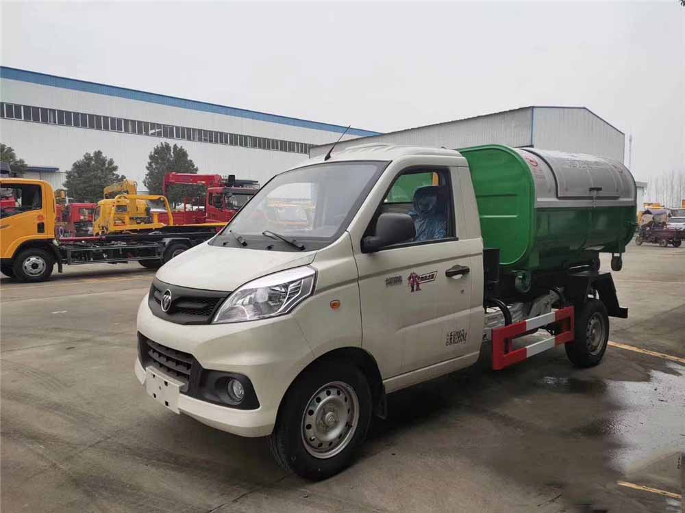 國六3方 藍(lán)牌福田祥菱 勾臂垃圾車 國六3方 藍(lán)牌福田祥菱 勾臂垃圾車