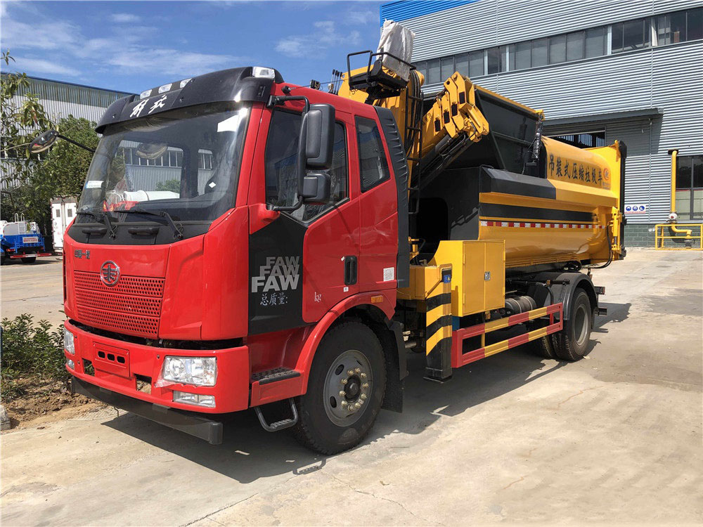 國(guó)六12方解放J6L 吊裝壓縮垃圾車 國(guó)六12方解放J6L 吊裝壓縮垃圾車