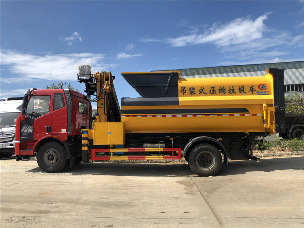 國(guó)六12方解放J6L 吊裝壓縮垃圾車 國(guó)六12方解放J6L 吊裝壓縮垃圾車