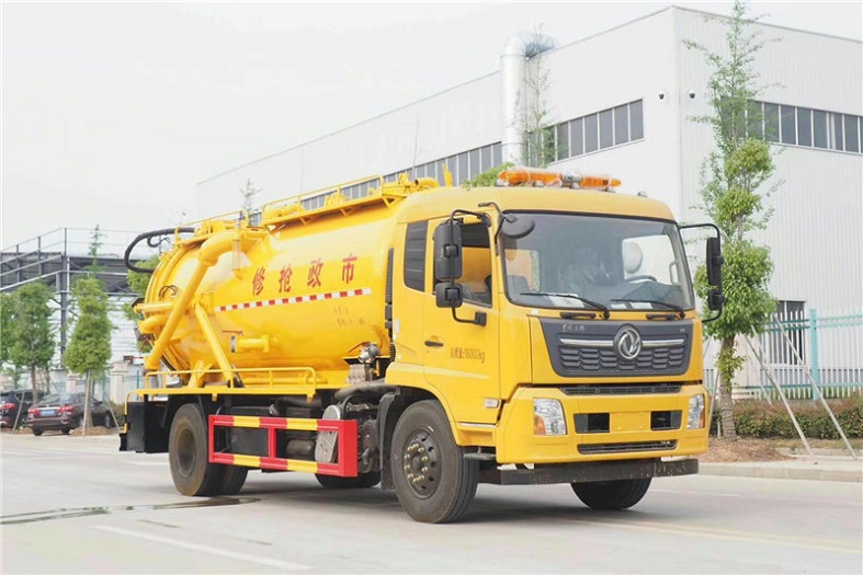 東風(fēng)天錦一體式14方清洗吸污車國六 東風(fēng)天錦一體式14方清洗吸污車國六