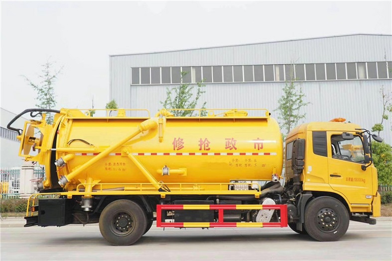 東風(fēng)天錦一體式14方清洗吸污車國六 東風(fēng)天錦一體式14方清洗吸污車國六