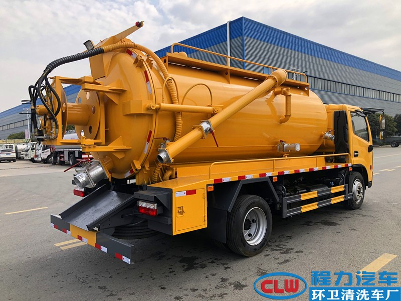 國六東風大多利卡9.2方清洗吸污車一體罐 國六東風大多利卡9.2方清洗吸污車一體罐